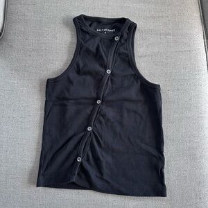 Salt Murphy Black Button-Up Tank Top